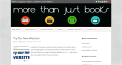Desktop Screenshot of morethanjustbooks.wnpl.info